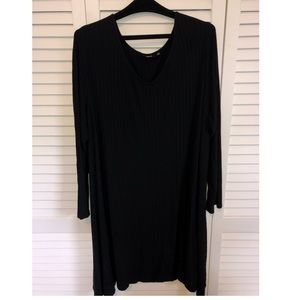 Long sleeve black dress